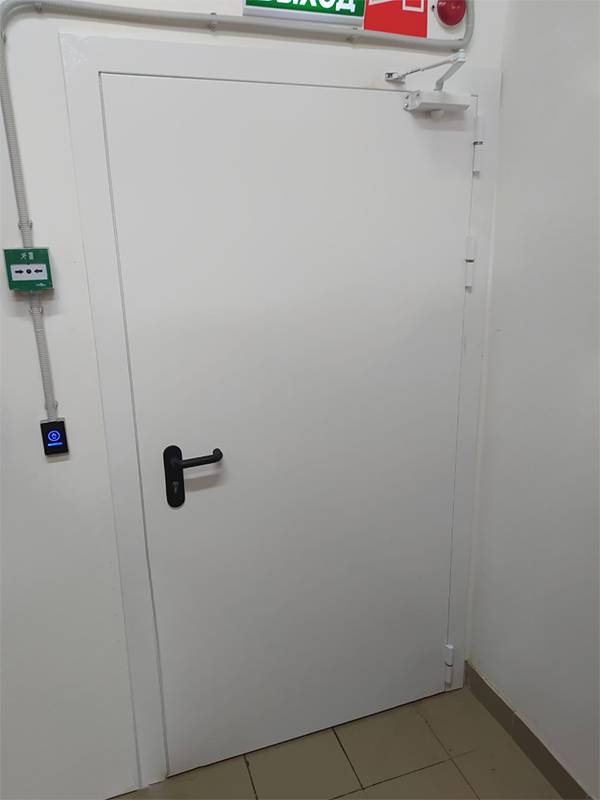 Однопольная дверь с внешней стороны (ул. Звенигородская, 5)