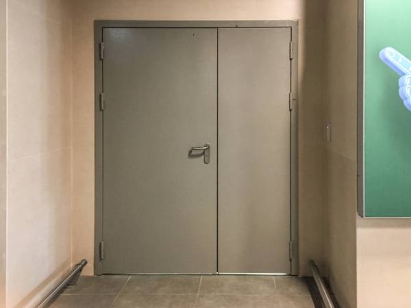 Полуторапольная огнестойкая дверь